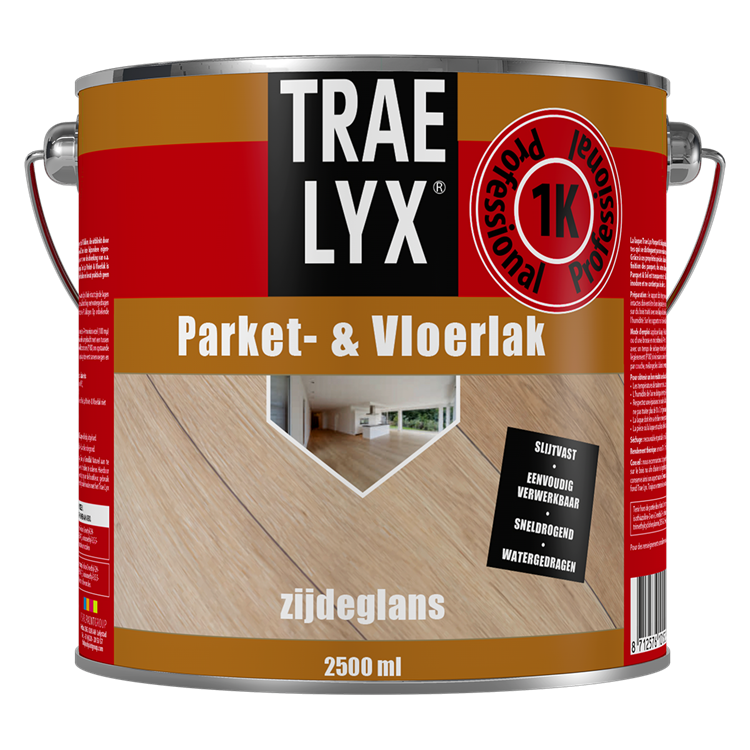 Trae-lyx 1074347 – TL Parkettbodenlack ZGL 2,5 lt | 1 Stk