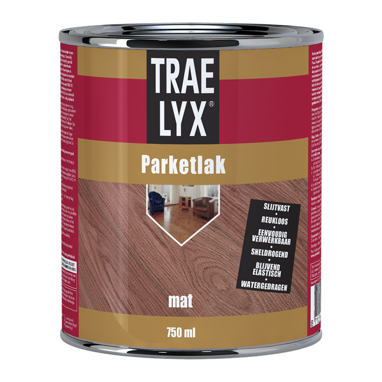 Trae-lyx 1074348 – fluoreszierender Parkettbodenlack matt 750 m | 1 Stk