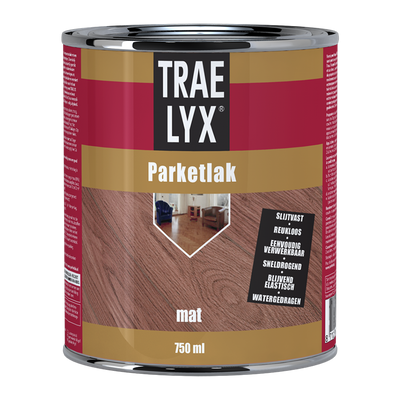 Trae-lyx 1074348 – fluoreszierender Parkettbodenlack matt 750 m | 1 Stk