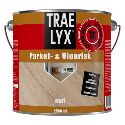 Trae-lyx 1074349 – TL Parkettbodenlack matt 2,5 l | 1 Stk