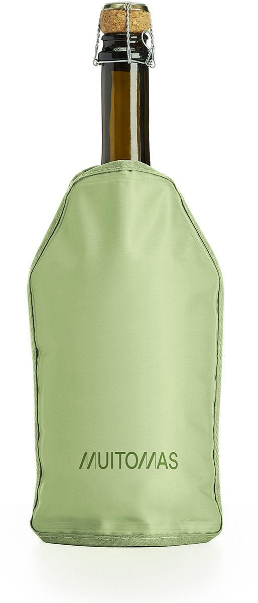 Muitomas Flaschenkühler Glacette – Neopren – kompakt, leicht – grün