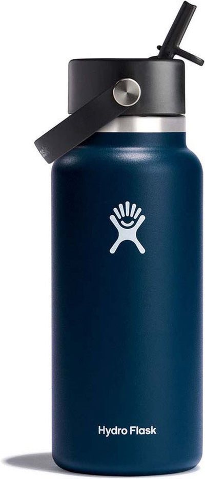 Hydro Flask Wide Mouth Flex Straw Cap Trinkflasche (946 ml) – Indigo