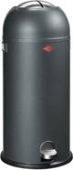 Wesco Kickmaster Maxi-Abfallbehälter | Treteimer | 40 Liter | Metall - Graphit | Mülleimer - hergestellt in Deutschland