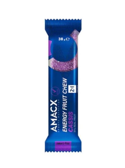 Amacx Energieriegel Energie-Fruchtkauen 12x38gr Cassis