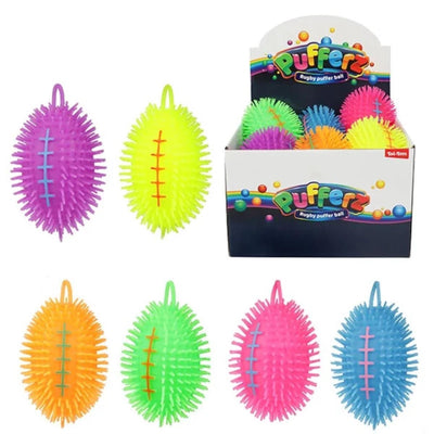 Toi-Toys Pufferz Pufferball Rugby, 14 cm