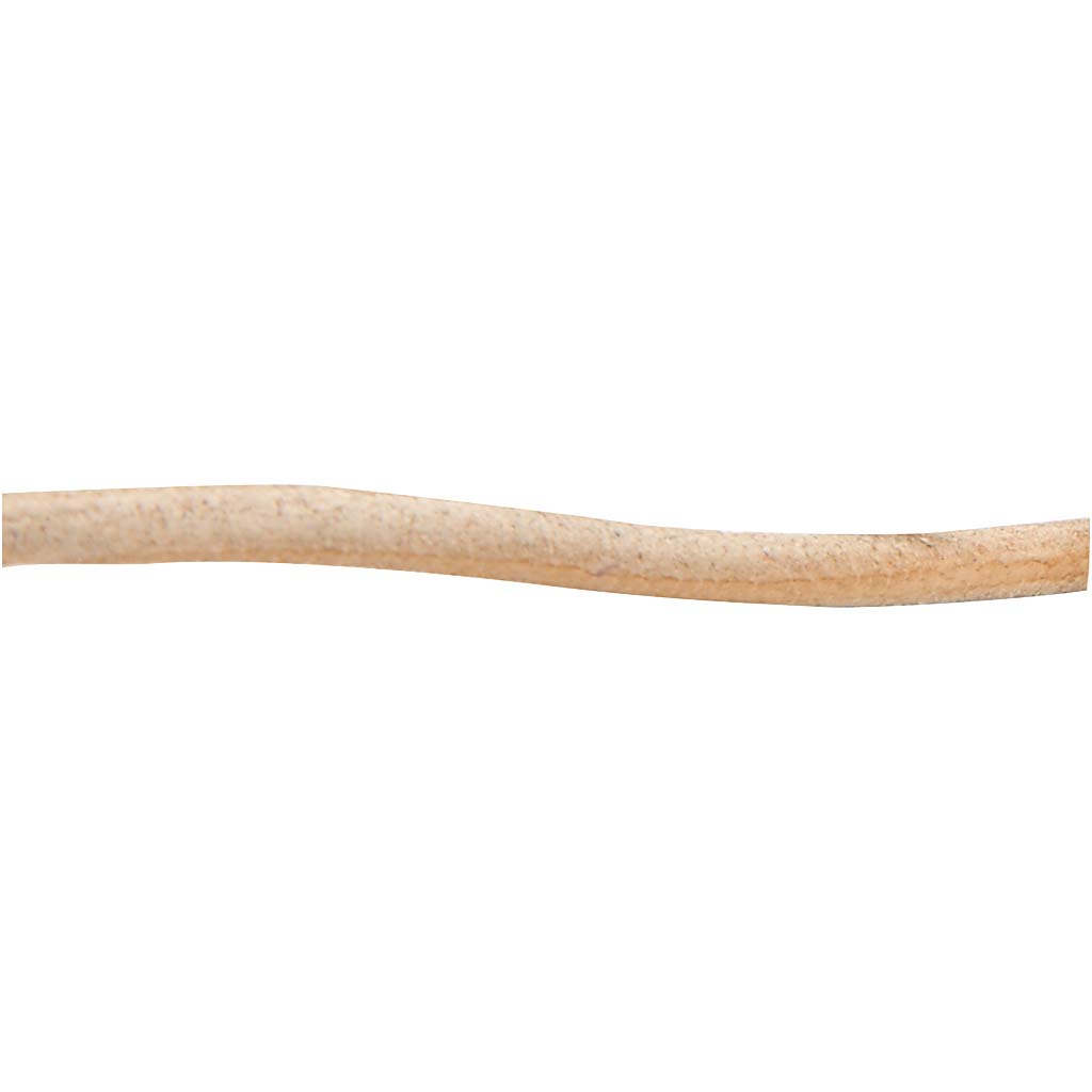 Creativ Company Lederband, Stärke 4 mm, natur, 5 m 1 Rolle