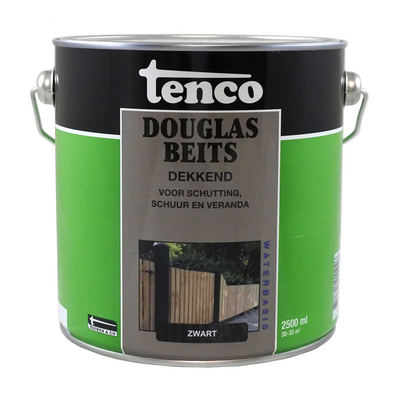 Tenco 1078324 – Douglas-Beize auf Wasserbasis, undurchsichtig, schwarz, 2,5 l | 1 Stk