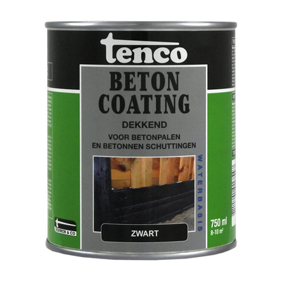 Tenco 1078320 – Betonbeschichtung deckend schwarz 0,75l | 1 Stk