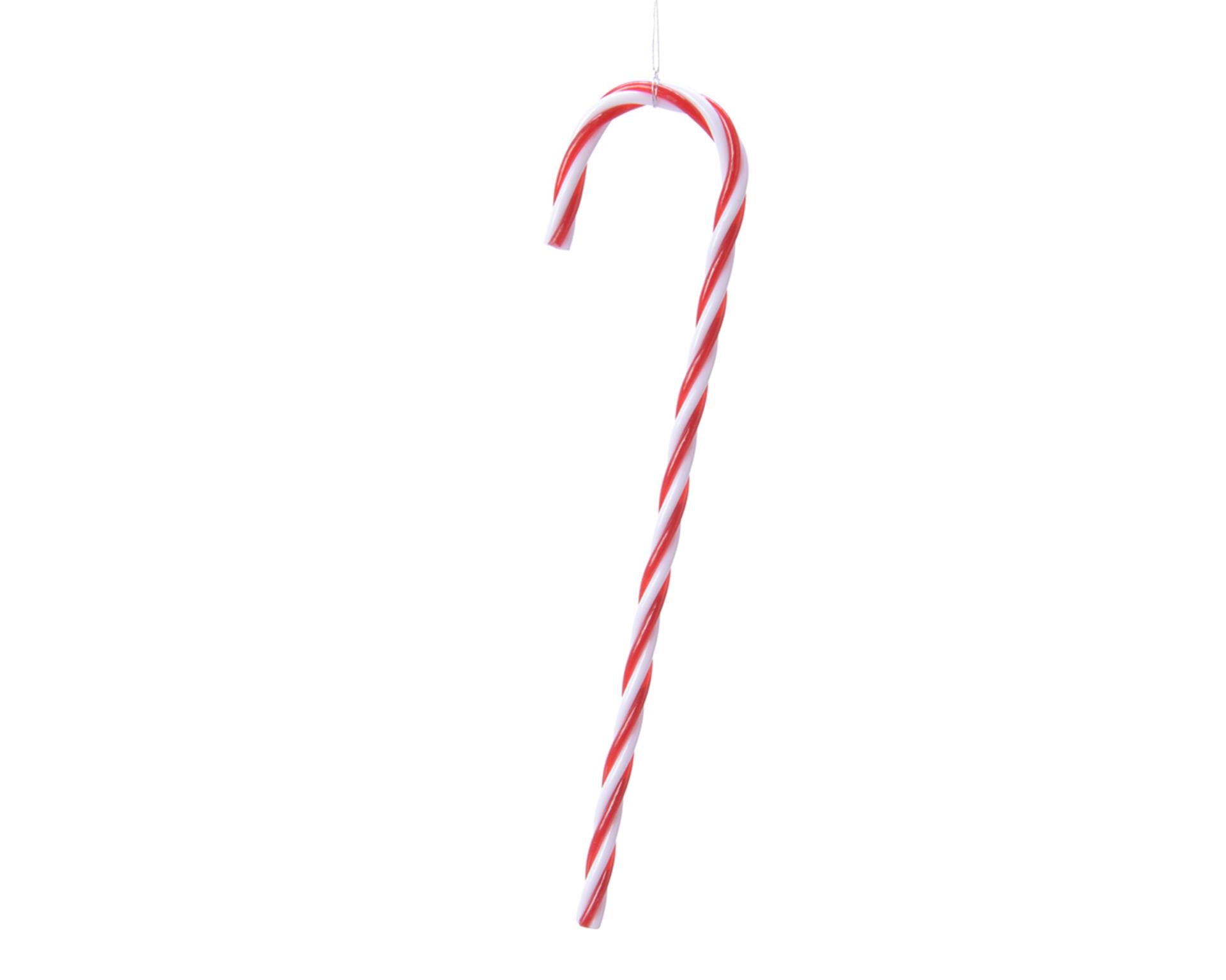 Decoris Weihnachtsanhänger Zuckerstange 6 Stück