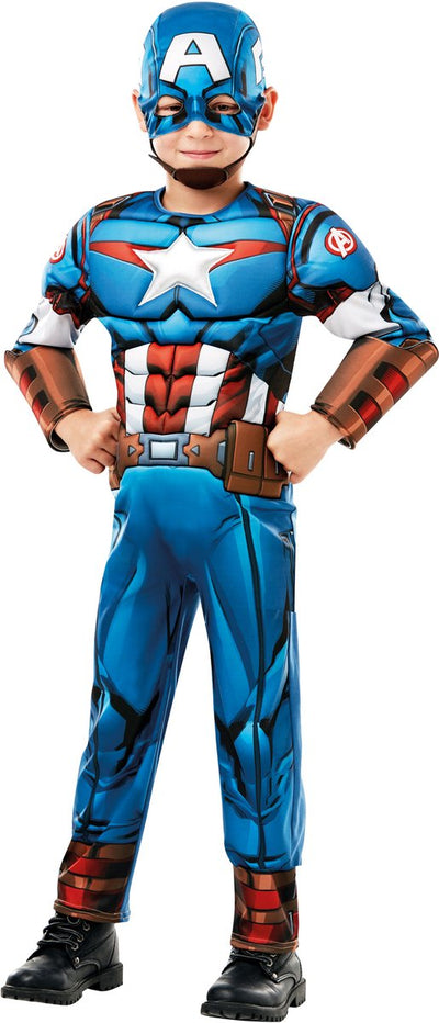 Rubies Captain America Dress Up Set Kinderkostüm – Größe 5–6 Jahre