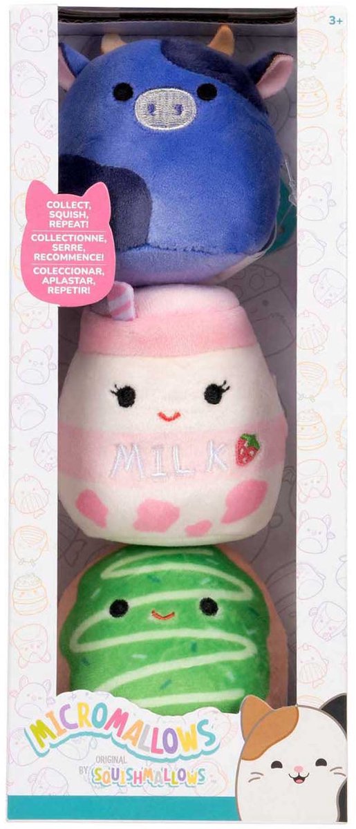 Micromallows Plüsch, 6,5 cm, 3er-Pack, Zutaten: Amelie Daisuke