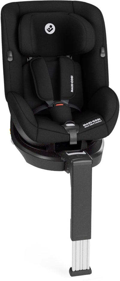 Maxi-Cosi Mica 360s Komfort – 0 bis 4 Jahre – Flexispin-Rotation – einfach im Gurtzeug – authentisches Schwarz