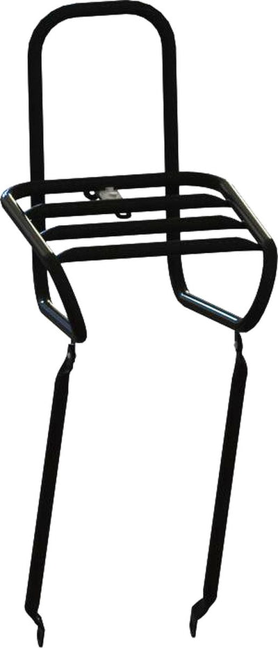 Steco Frontgepäckträger glatt schwarz 25cm