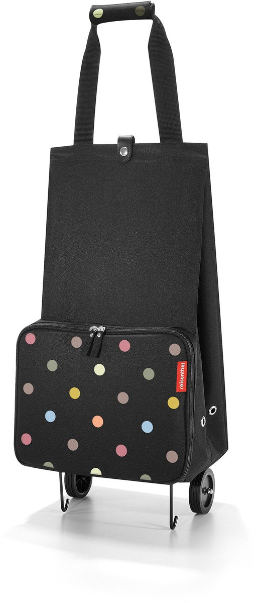 Reisenthel faltbarer Einkaufstrolley – faltbar – Polyester – 30 l – Punkte schwarz