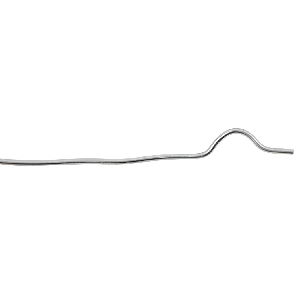 Kreativfirma Alu Wire, Round, Dikte 2 mm, Silber, 100 m 1 Roll