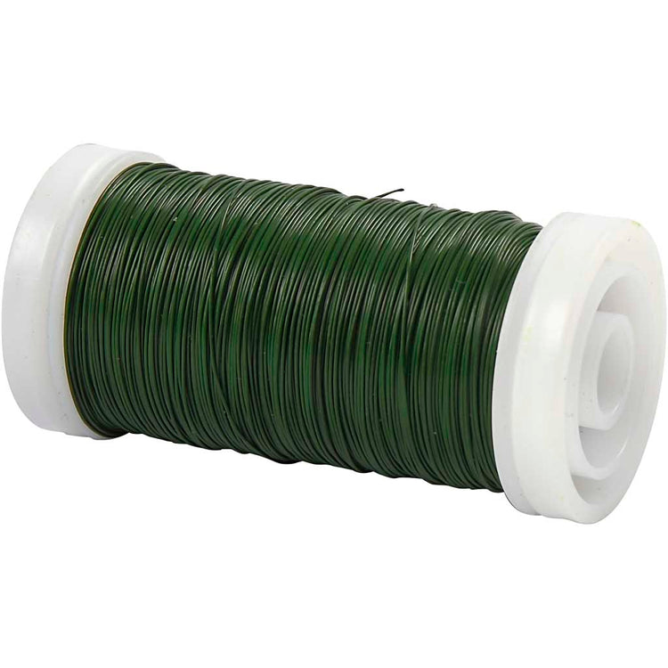 Creativ Company Blumendraht, Stärke 0,31 mm, 100 gr, grün, 160 m 1 Rolle