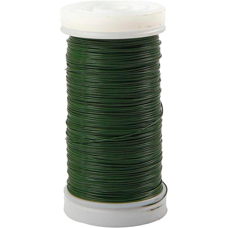 Creativ Company Blumendraht, Stärke 0,31 mm, 100 gr, grün, 160 m 1 Rolle