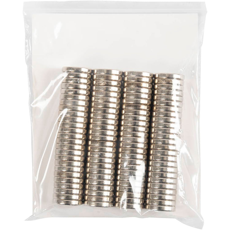 Creativ Company Kraftmagnete „NDFEB“, D 10 mm, Stärke 2 mm, 100 Stück 1 Karton