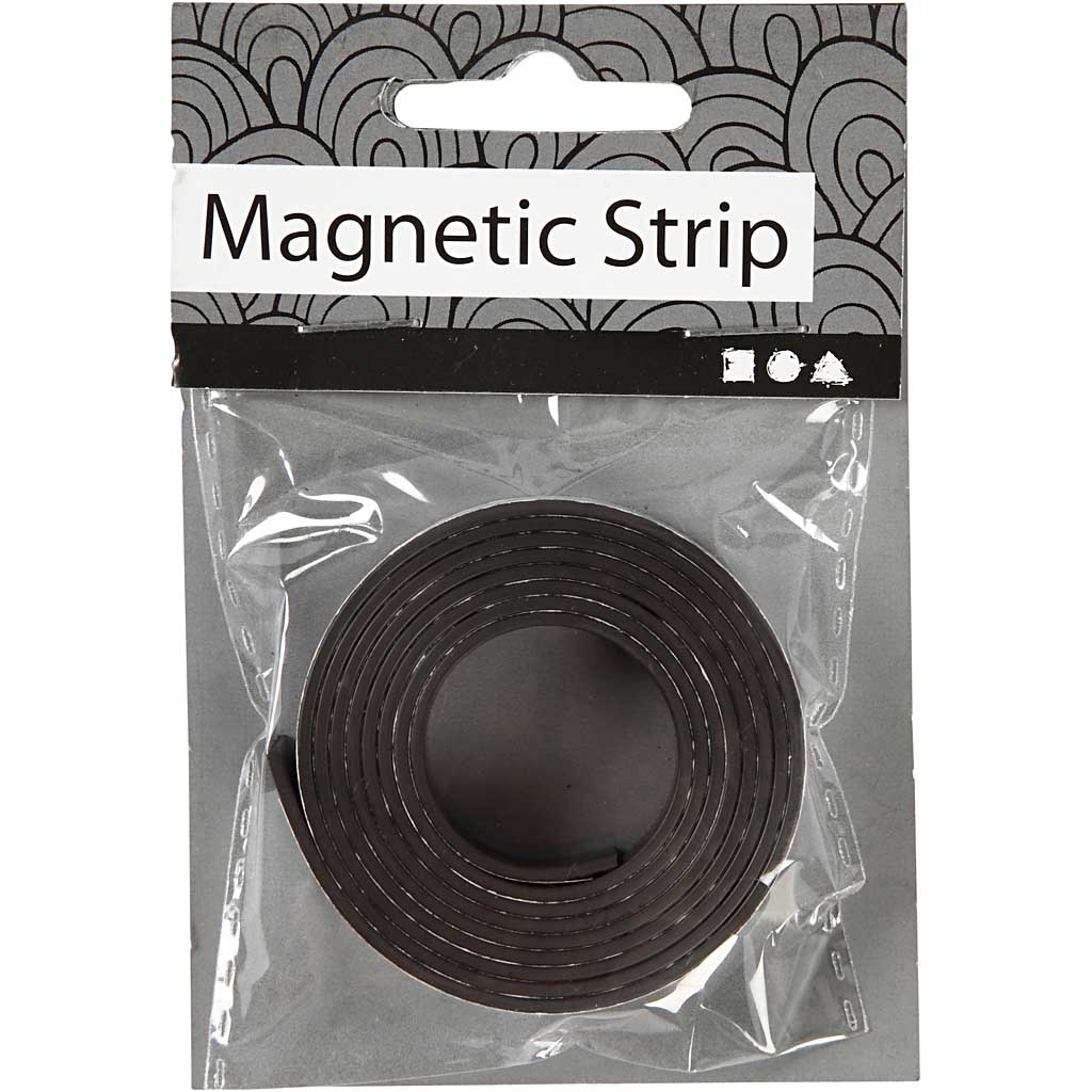 Creativ Company Magnetstreifen, B: 12,5 mm, Stärke 1,5 mm, 1 m 1 Karton