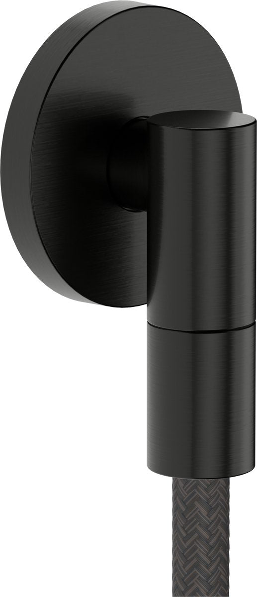 Hansgrohe Fixfit Fine S Wandanschlussbogen ohne Rückflussverhinderer Schwarzchrom gebürstet