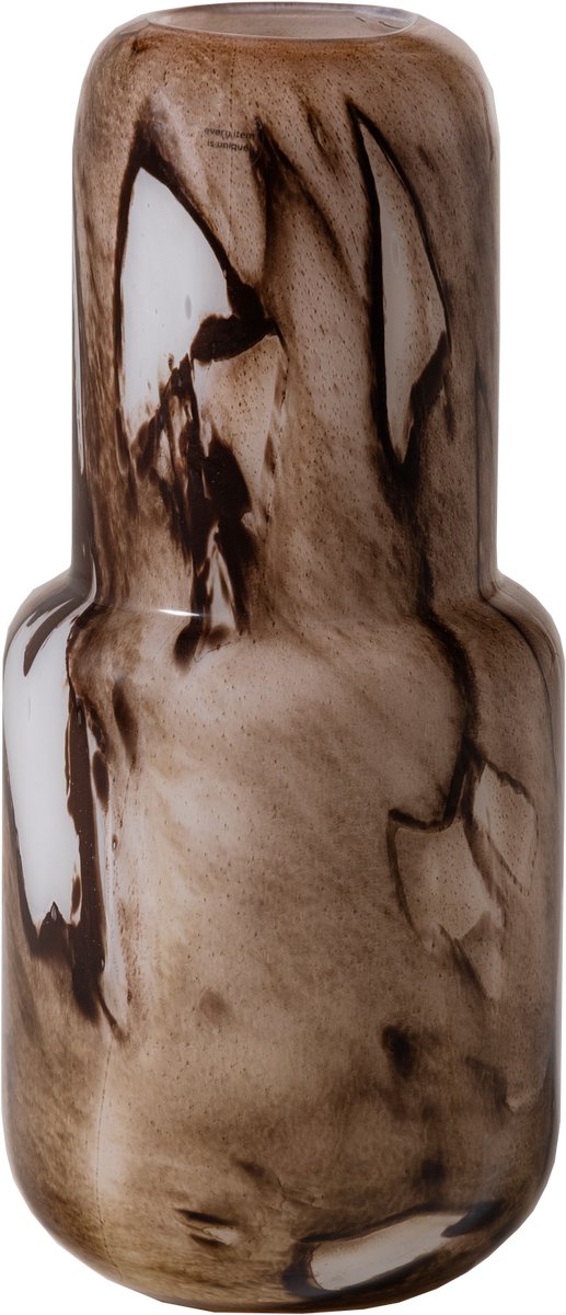 Woood Monika Vase – handgefertigt – Glas – braun – 36 x 16 x 16 cm