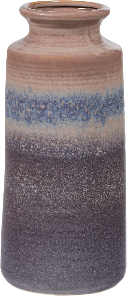 Woood Jahrzehnte Vase XL ø17 cm – Keramik – Graublau – 38 x 17 x 17 cm