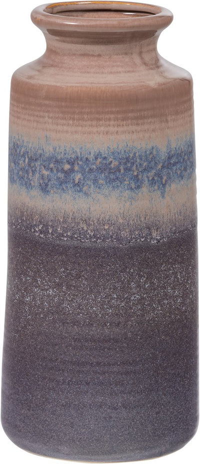 Woood Jahrzehnte Vase XL ø17 cm – Keramik – Graublau – 38 x 17 x 17 cm