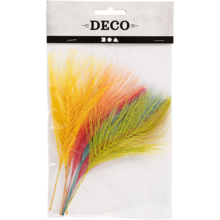 Creativ Company Kunstfedern, L: 15 cm, B: 8 cm, verschiedene Farben, 10 Stück 1 Box