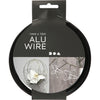 Creativ Company Aludraht, rund, Stärke 1 mm, schwarz, 16 m 1 Rolle