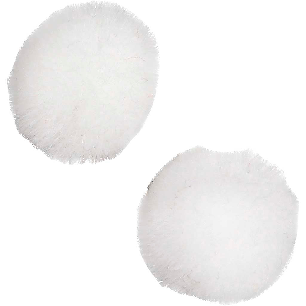 Creativ Company Pompons, D 15 mm, weiß, 200 Stück 1 Box
