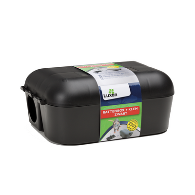 Luxan 1075210 - Rattenbox + Klemme schwarz 1s | 1 Stk