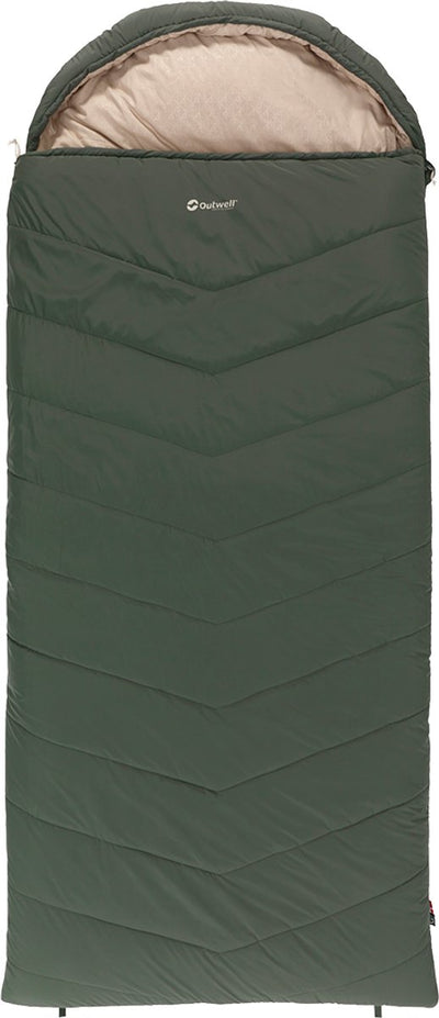 Outwell Caldera Lux XL grüne Schlafsackdecke Modell +8 C 220 x 100 cm