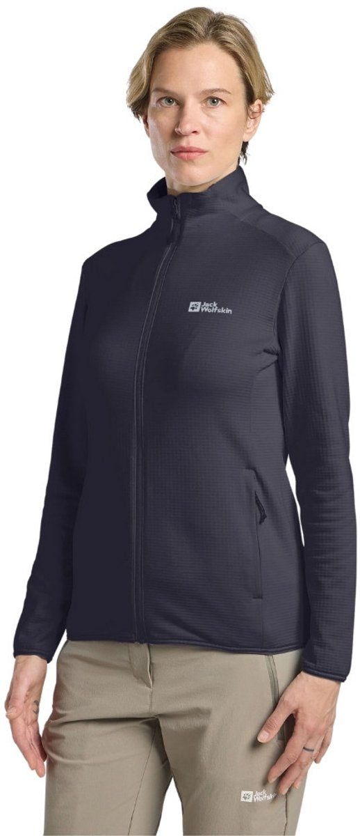 Jacke Wolfskin Kolbenberg Full Zip Graphite Fleecejacke Damen