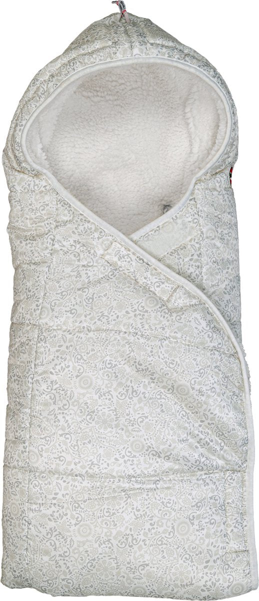 Lodger Wrapper - Wickeldecke für Autositz - Weiß - 0-9 Monate - winddicht warm - Babyschal