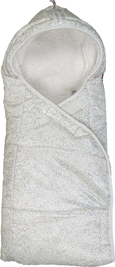 Lodger Wrapper - Wickeldecke für Autositz - Weiß - 0-9 Monate - winddicht warm - Babyschal