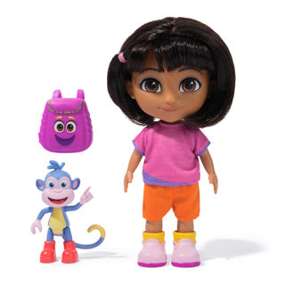 Dora Pop 15 cm mit Rucksack und Stiefeln