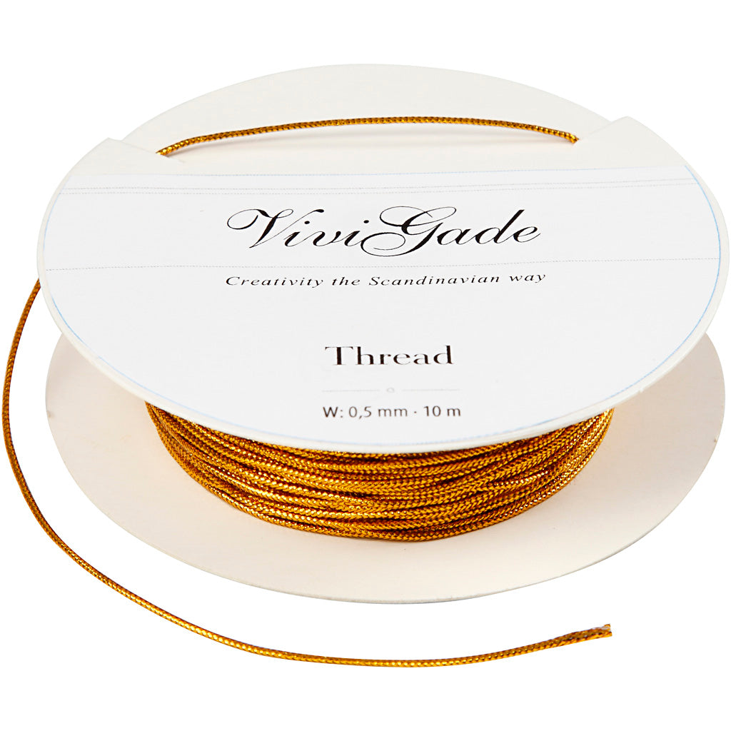 Vivi-Gade-Draht, Stärke 0,5 mm, Gold, 10 m 1 Rolle