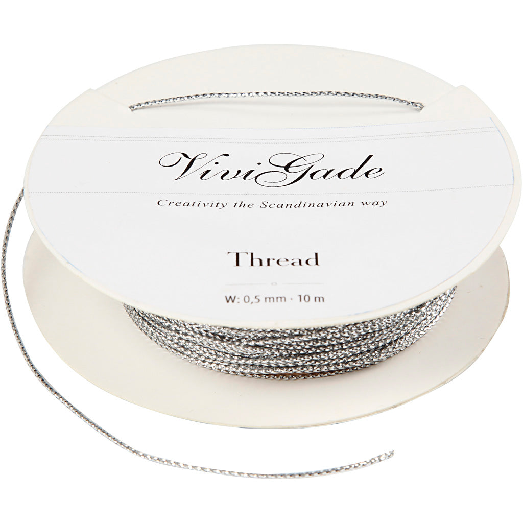 Vivigade-Draht, Stärke 0,5 mm, Silber, 10 m 1 Rolle