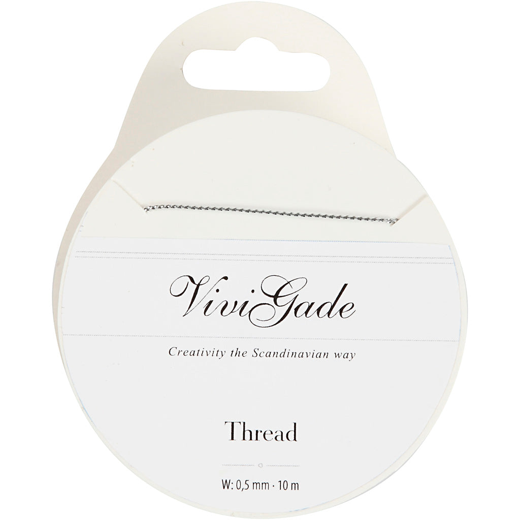 Vivigade-Draht, Stärke 0,5 mm, Silber, 10 m 1 Rolle
