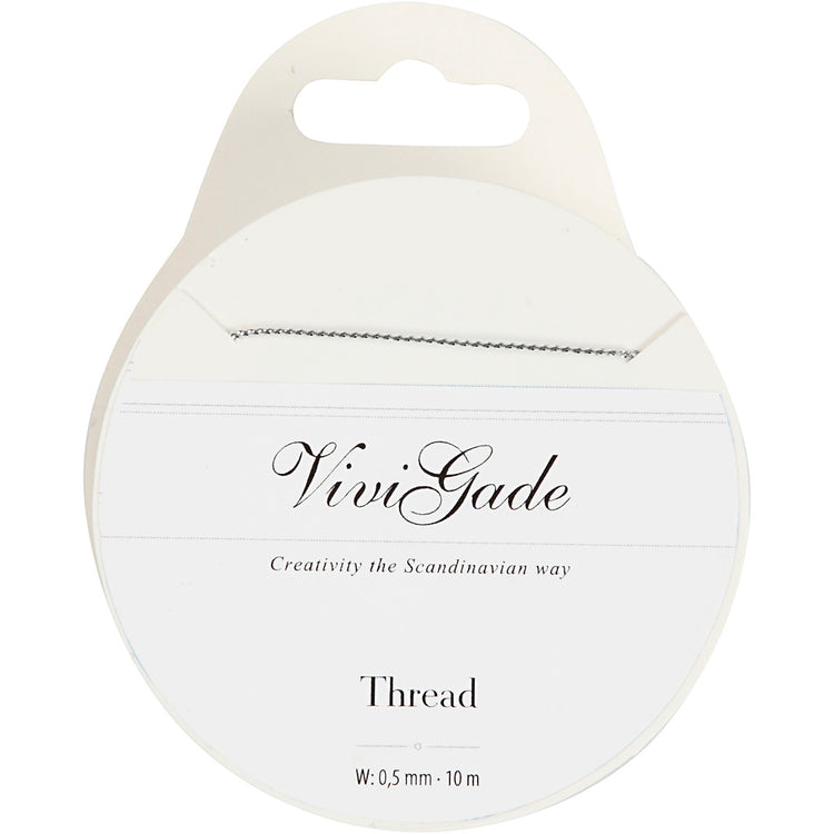 Vivigade-Draht, Stärke 0,5 mm, Silber, 10 m 1 Rolle