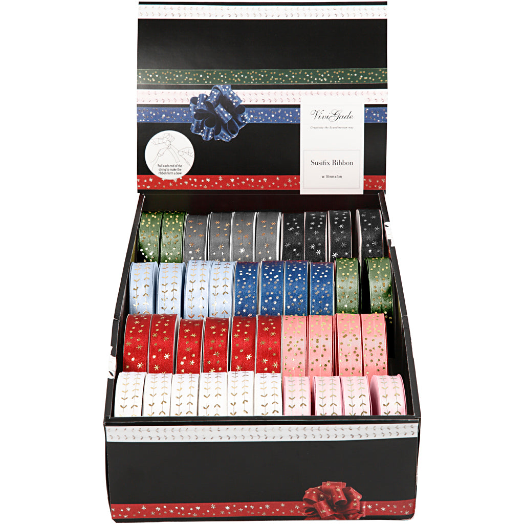 Vivi Gade Susifixband, B: 18 mm, verschiedene Farben, 40x5 m 1 Box