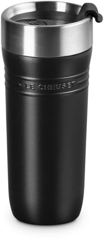 Le Creuset doppelwandiger Thermobecher für unterwegs 0,35 Liter mattschwarz