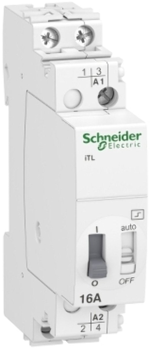 Elektrisches Impulsrelais von Schneider, 2 m, 16 A, 110–240 VAC DC