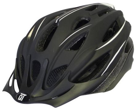 Fahrradhelm Fuse unisex matt schwarz weiß Größe M