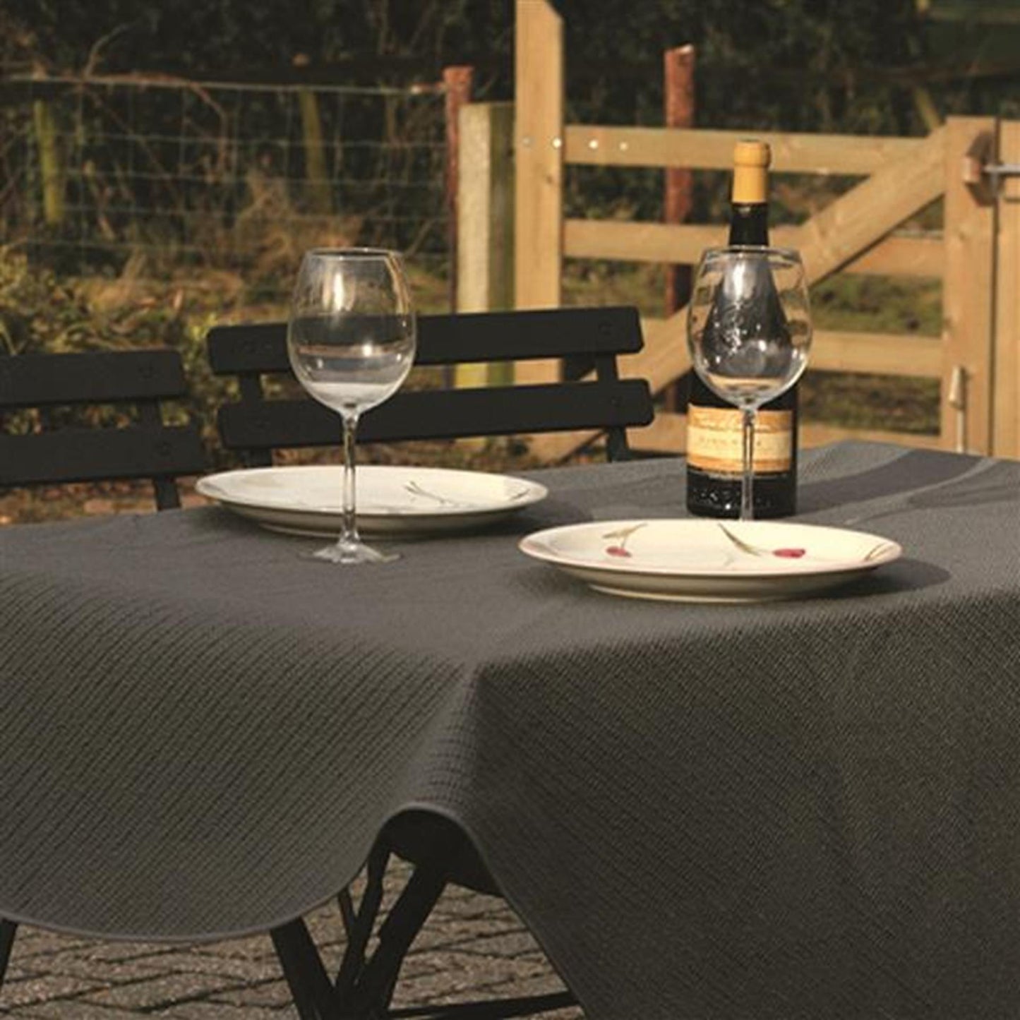Wicotex Tischdecke Margherita 130x160cm rh grau