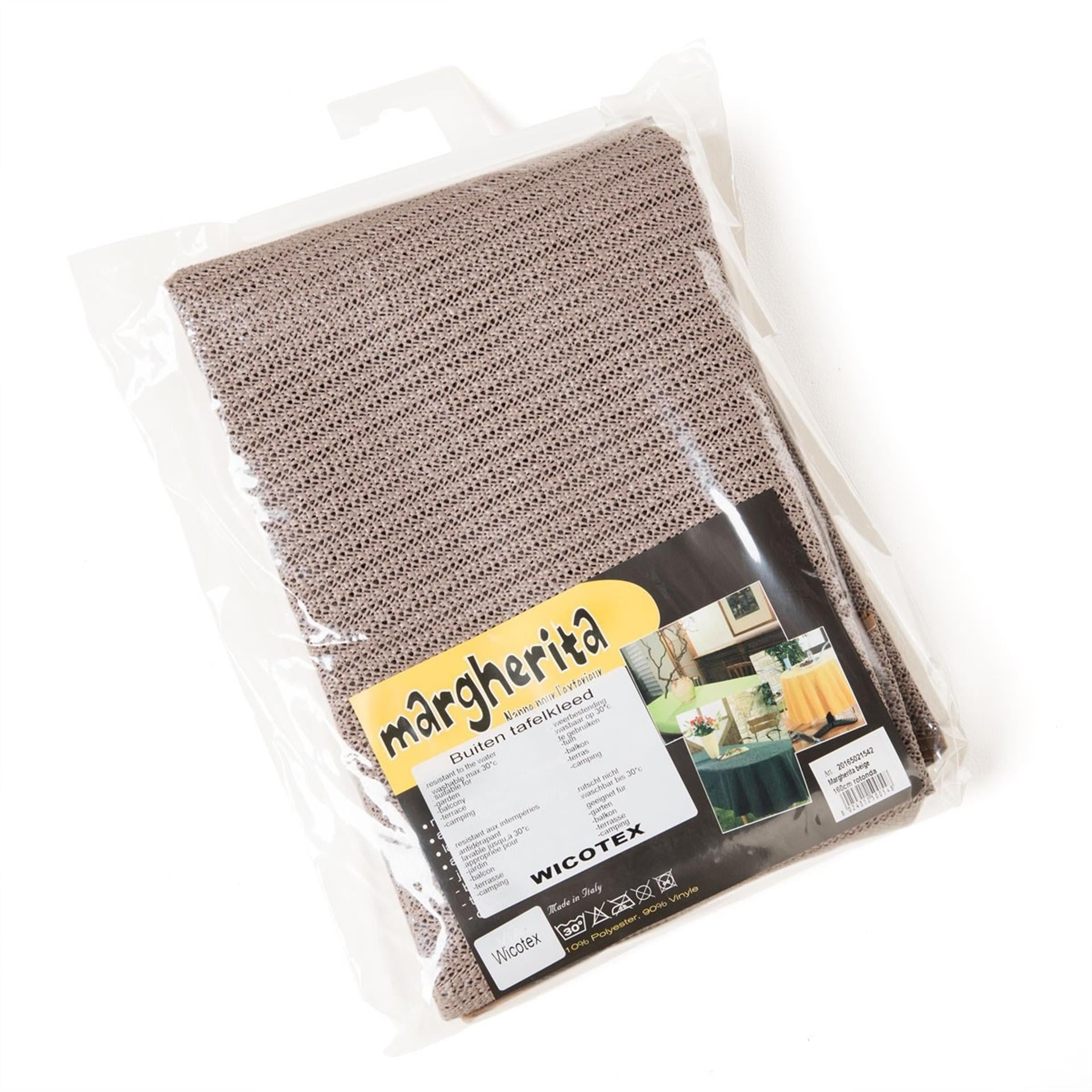 Wicotex Tischdecke Margherita 130x160 Taupe