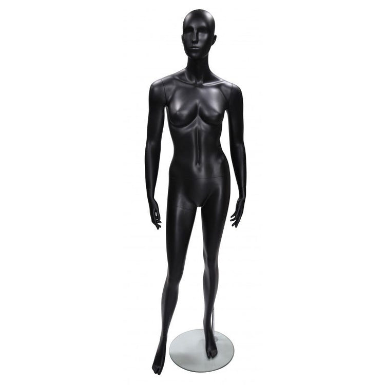 Abstrakte Schaufensterpuppe Dame schwarz