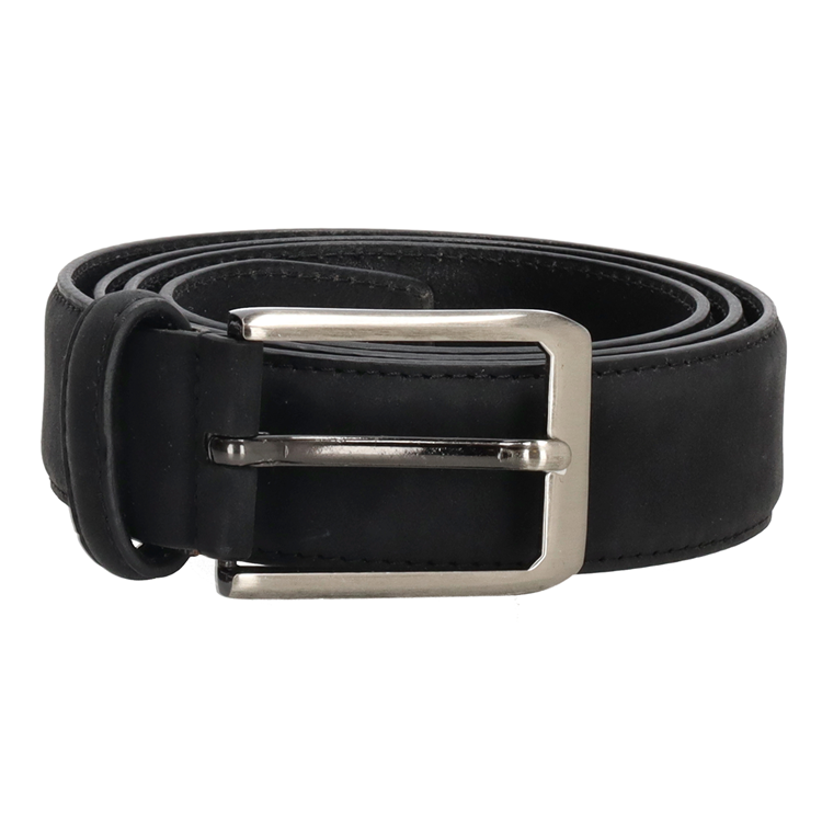 Dummy 1070350 - Doppel-D-Gürtel Größe 115 aus schwarzem Leder | 4 Stück