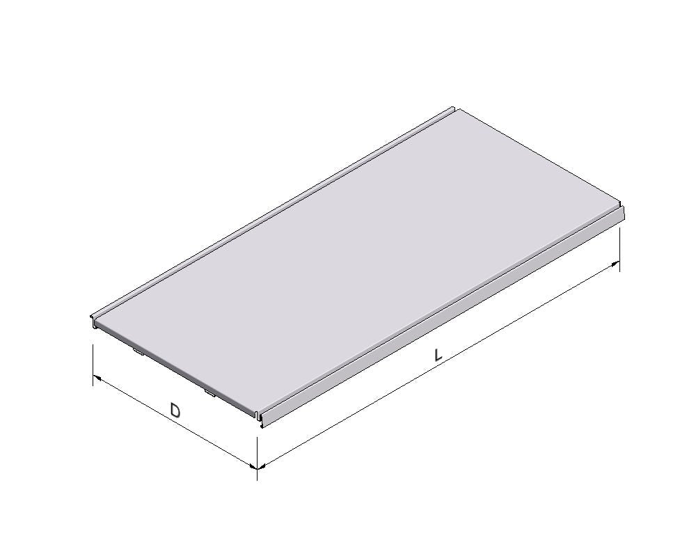 Regalmaterial Regallänge 100 Tiefe 47 Silber