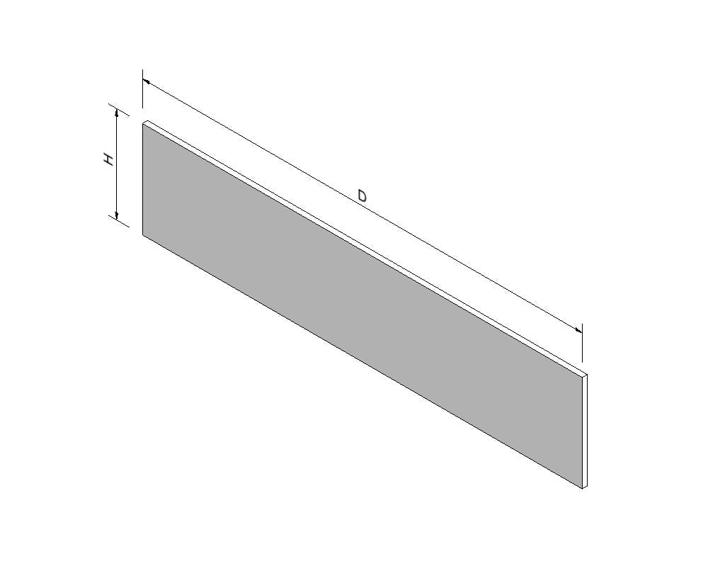 Regalmaterialteiler Plexiglas Höhe 7,5 Tiefe 37